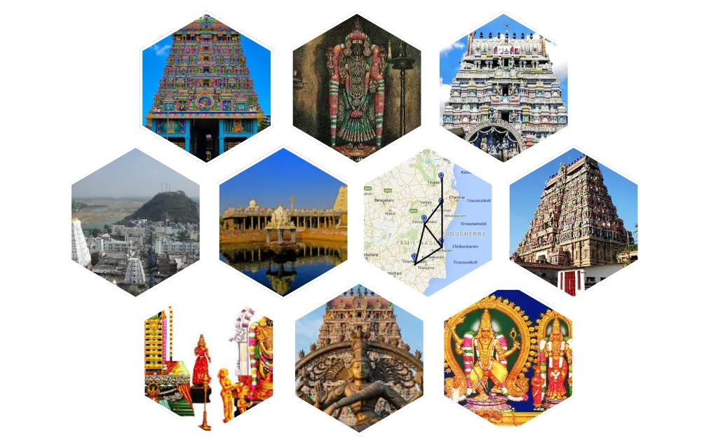 chennai to pancha bootha sthalam tour