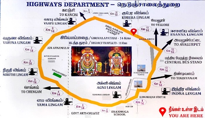 tiruvannamalai tour package from chennai